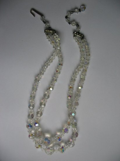 DOUBLE STRAND CLEAR AURORA NECKLACE