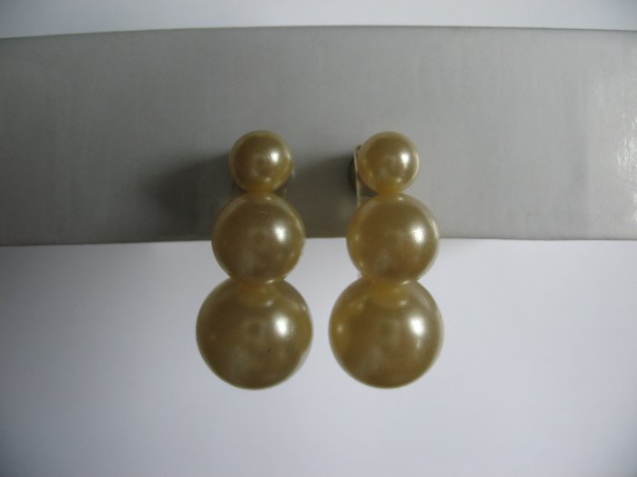 THREE PEARL EARRINGS