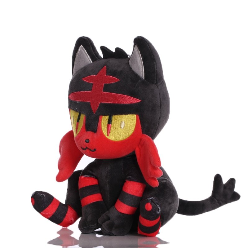 22cm Newest Pokemon Litten Plush Toy Doll Cute Litten Plush Soft