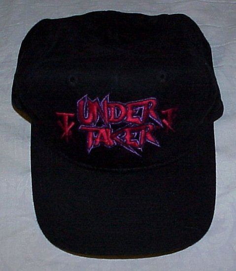 WWF UNDERTAKER World Wrestling Federation Black Baseball Cap Hat