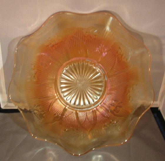 Jeanette Iris and Herringbone Ruffled Bowl