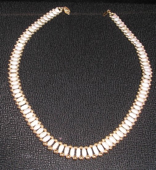 Exquisite Freshwater Pearl Choker with 14K gold