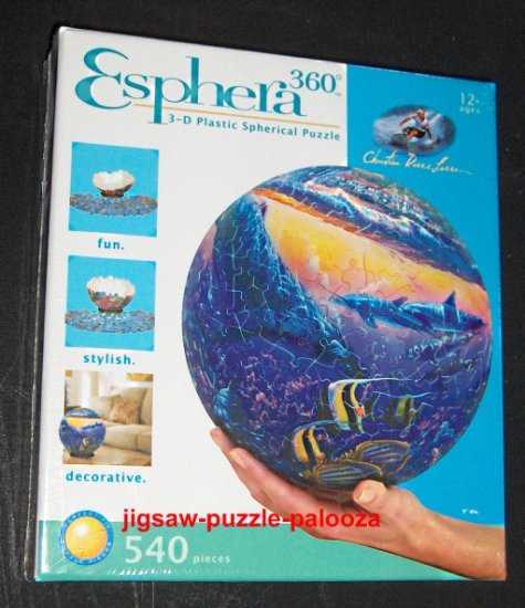 SOLD - Esphera 3D Spherical 540 Piece Jigsaw Puzzle - Reef of Miracles - Christian Lassen - NEW