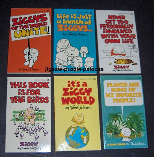 SOLD Ziggy Gift Pack Set of 6 Paperback Books Soft Cover Comic Character