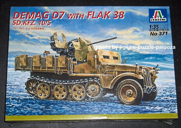 Italeri Demag D7 with Flak 38 SD.KFZ. 10/5 1:35 Scale Plastic Model Kit 371 SEALED