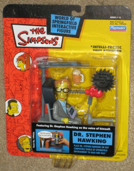 SOLD Dr Stephen Hawking Series 13 WOS Interactive Figure The Simpsons Fox TV Show Playmates Toys