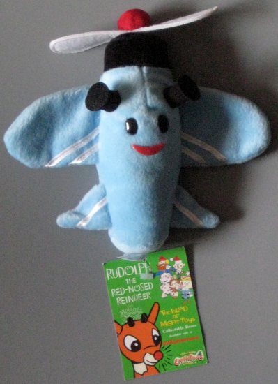 SOLD 6 Inch Plush Bean Bag Lot Rudolph Island Misfit Toys Sam Airplane Boss Elf Hermey Stuffins 1999