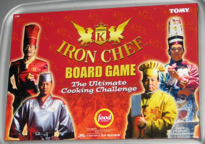 Iron Chef Board Game The Ultimate Cooking Challenge Food Network Tomy 7153 NEW