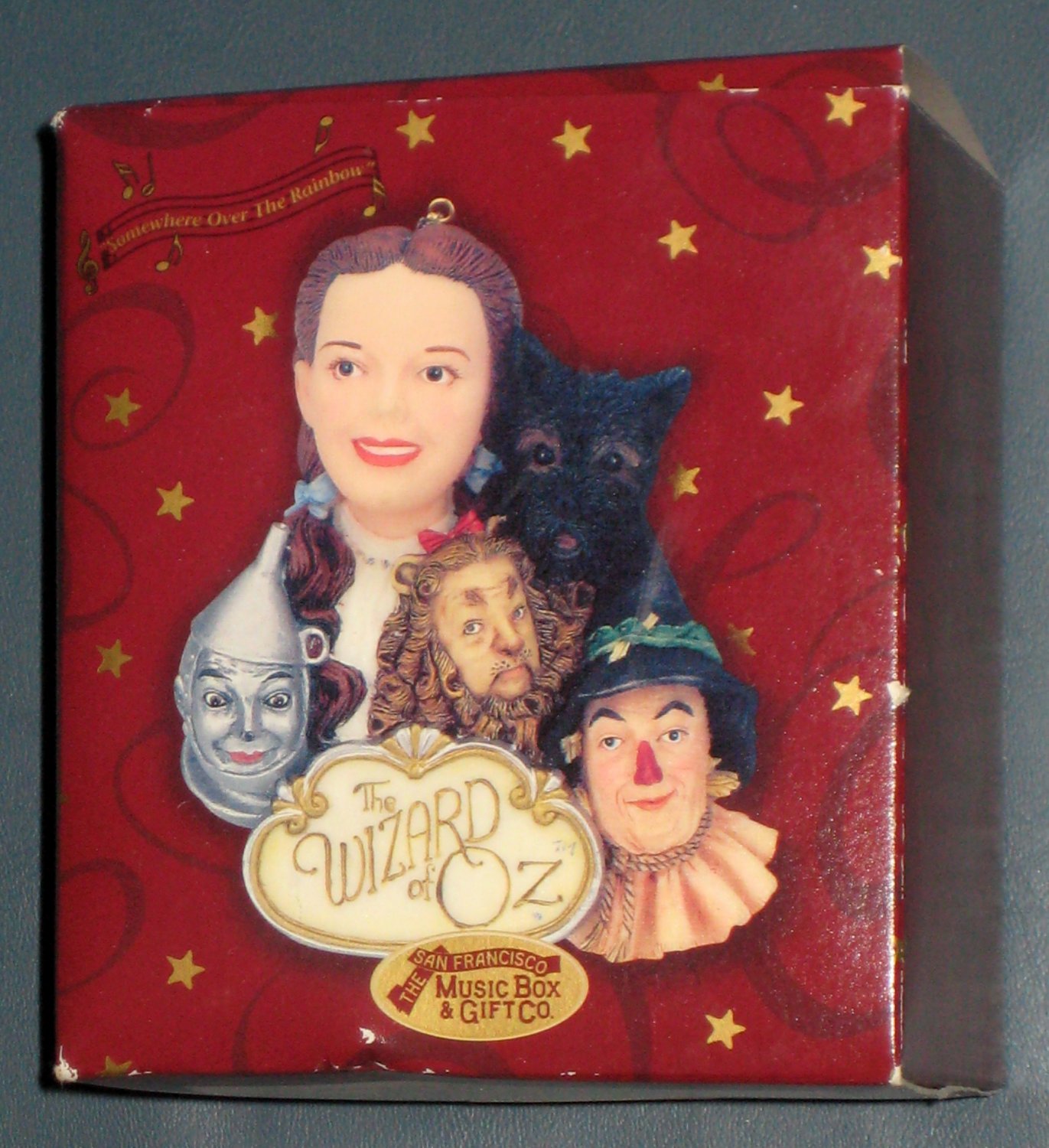 SOLD Wizard of Oz Musical Ornament Dorothy Toto Somewhere Over the Rainbow San Francisco Music Box