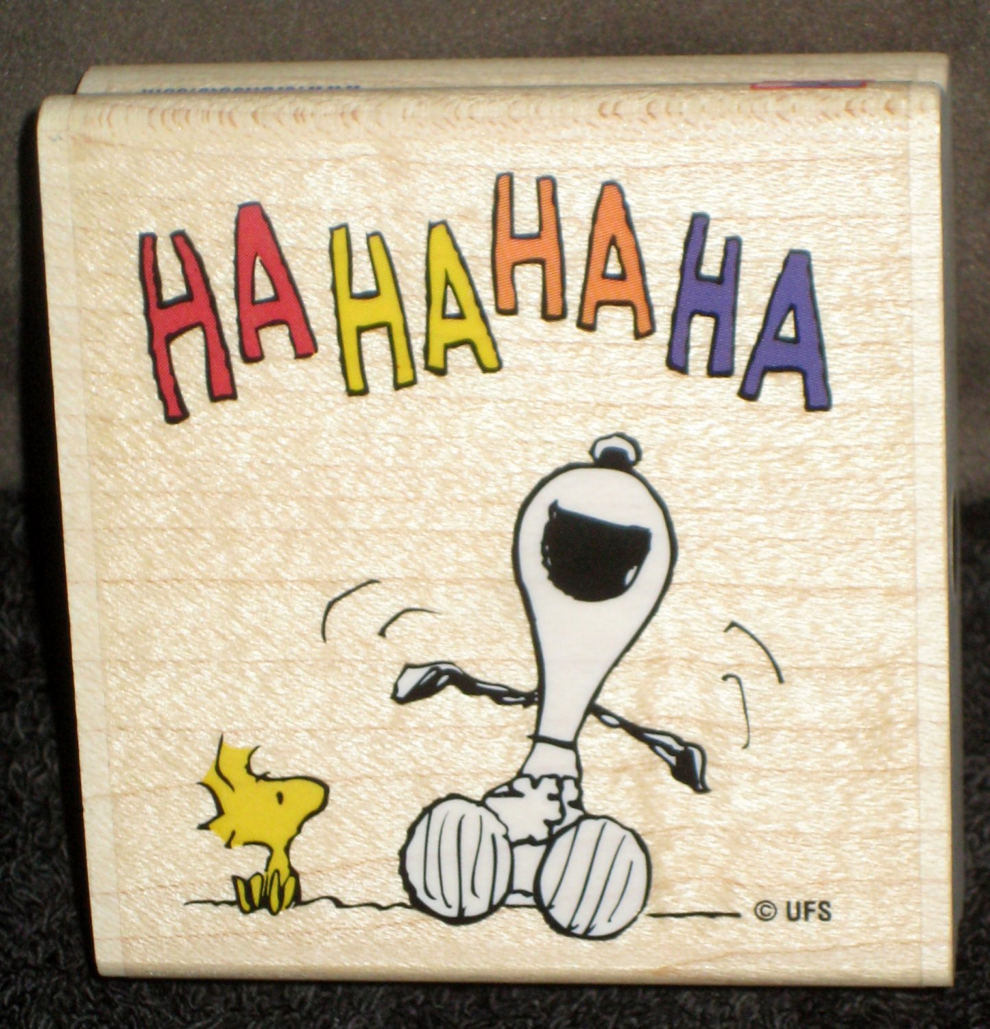 SOLD OUT Laughing Snoopy Woodstock Rubber Stamp G1038 Stampabilities Peanuts Gang 2002