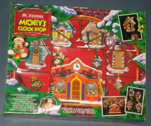 Mickey's Clock Shop Mr Christmas Mechanical Collectibles Mickey Donald