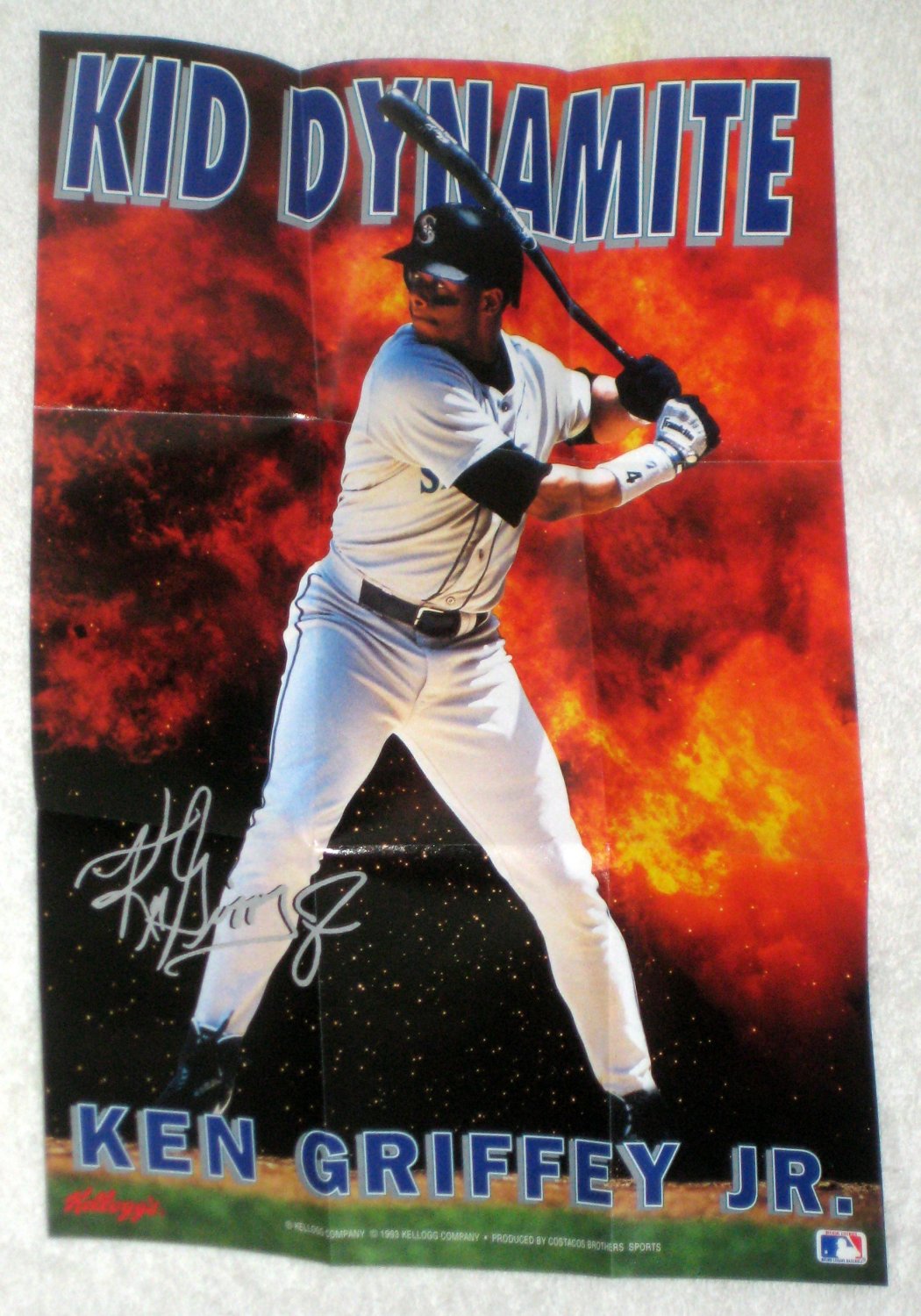 Ken Griffey Jr Kellogg's Poster Kid Dynomite Junior Seattle Mariners ...