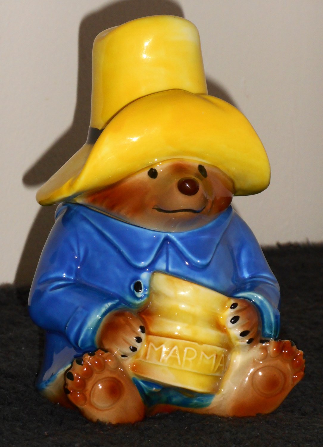 Paddington Bear Ceramic Marmalade Honey Jar Eden Toys Inc 1978