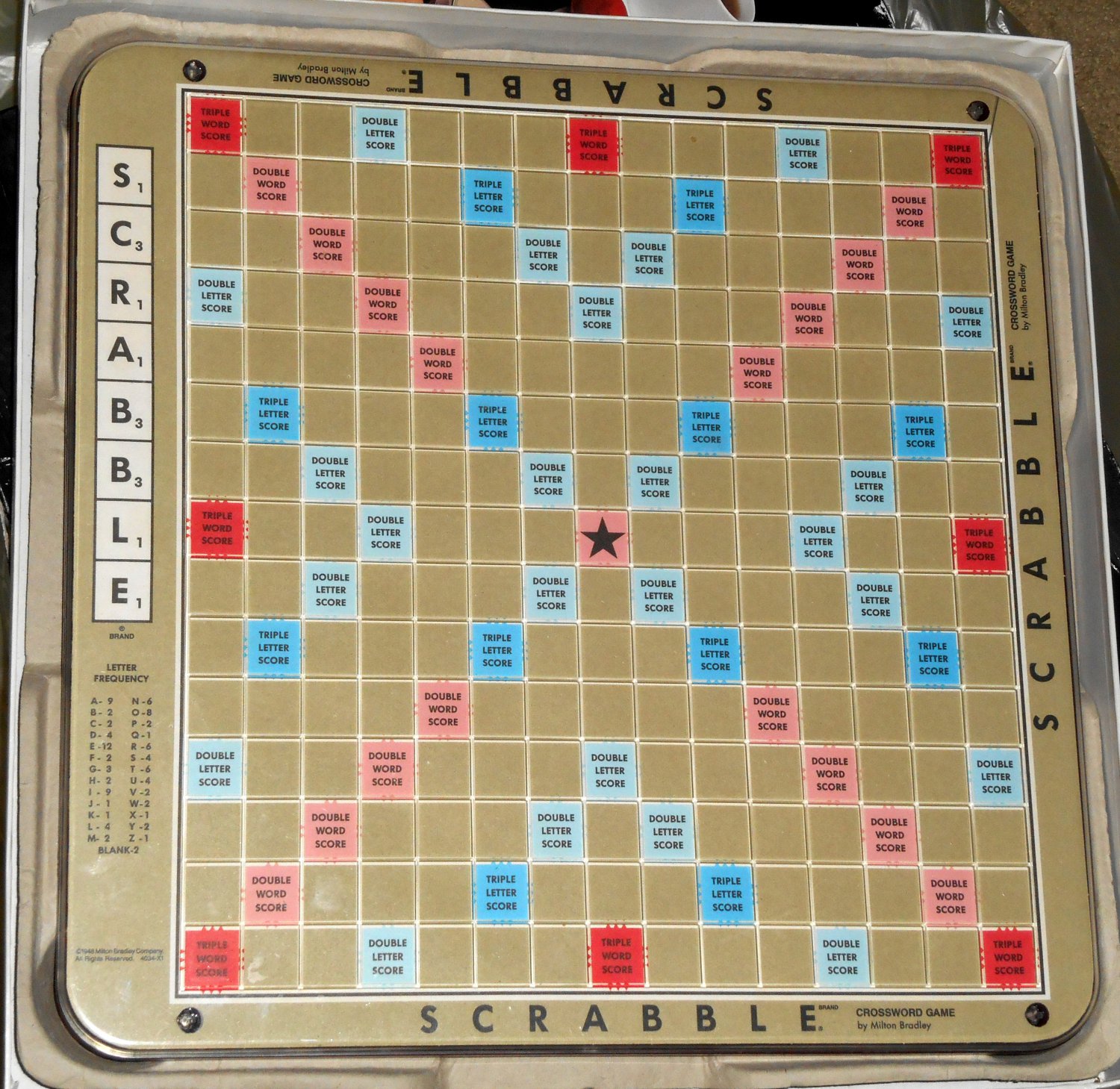 SOLD OUT 1989 Scrabble Deluxe Edition Turntable Rotating Game Board Recessed Plastic ...
