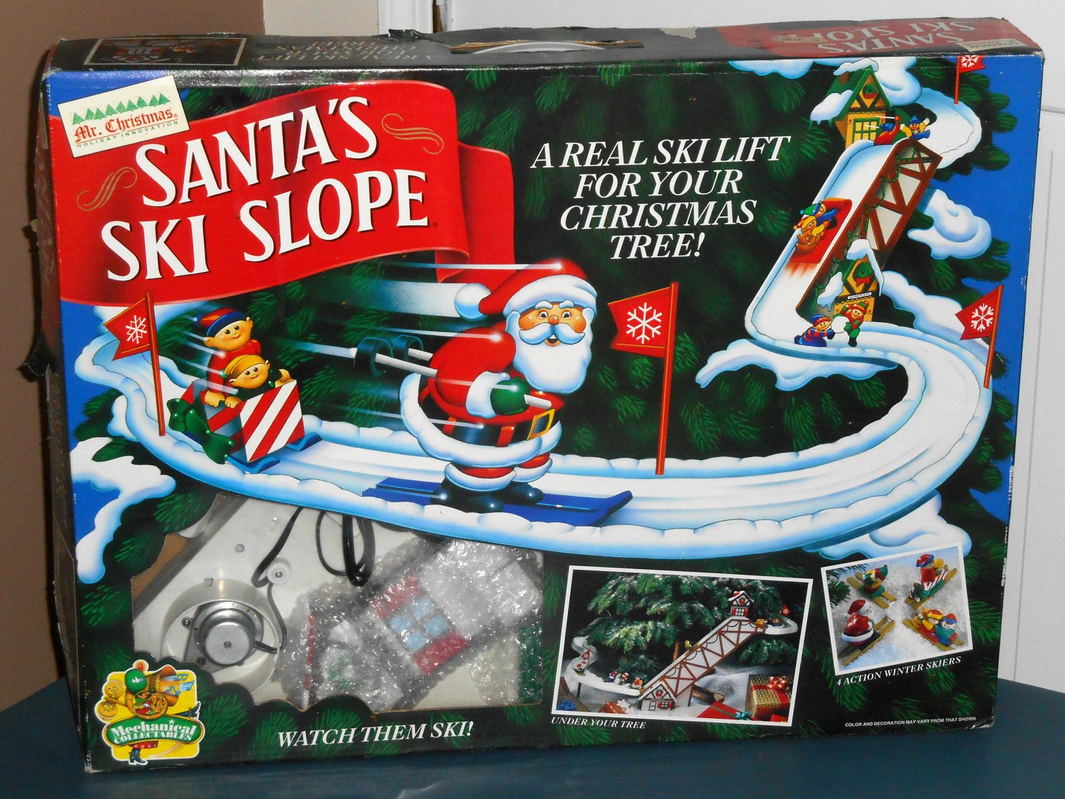 sold out mr christmas santa s ski slope mechanical sold out mr christmas santa s ski slope mechanical