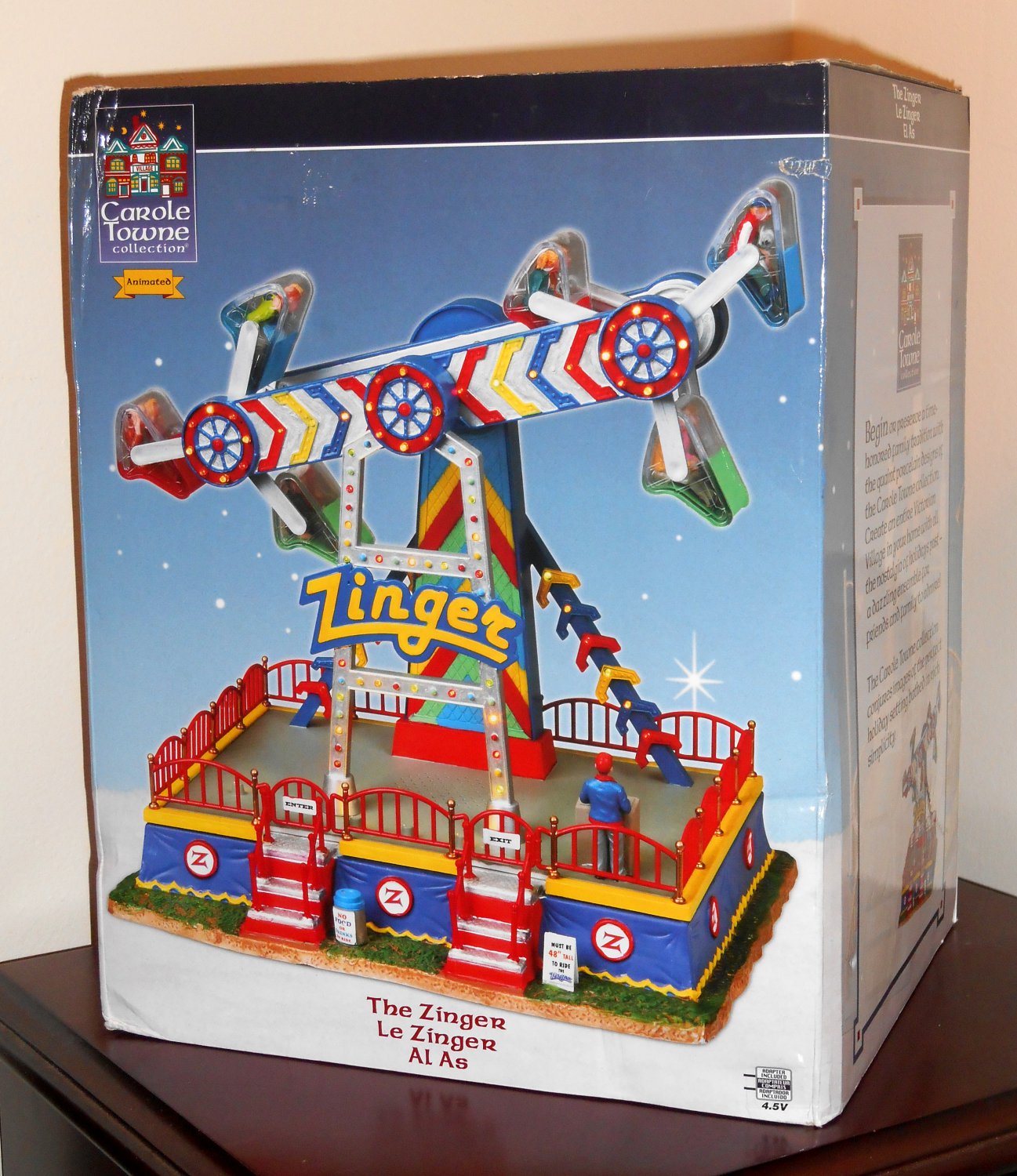 sold out lemax the zinger animated carnival ride carole sold out lemax the zinger animated carnival ride carole