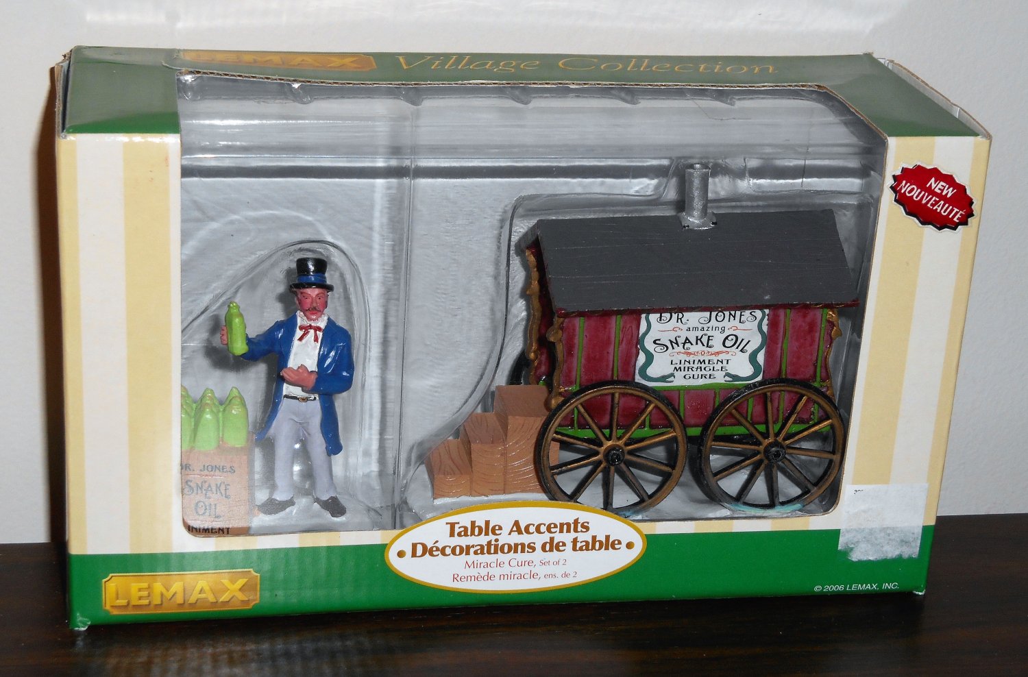 Miracle Cure Lemax Circus Village Collection 63582 Table Accent Polyresin Figurines 2006 NIB