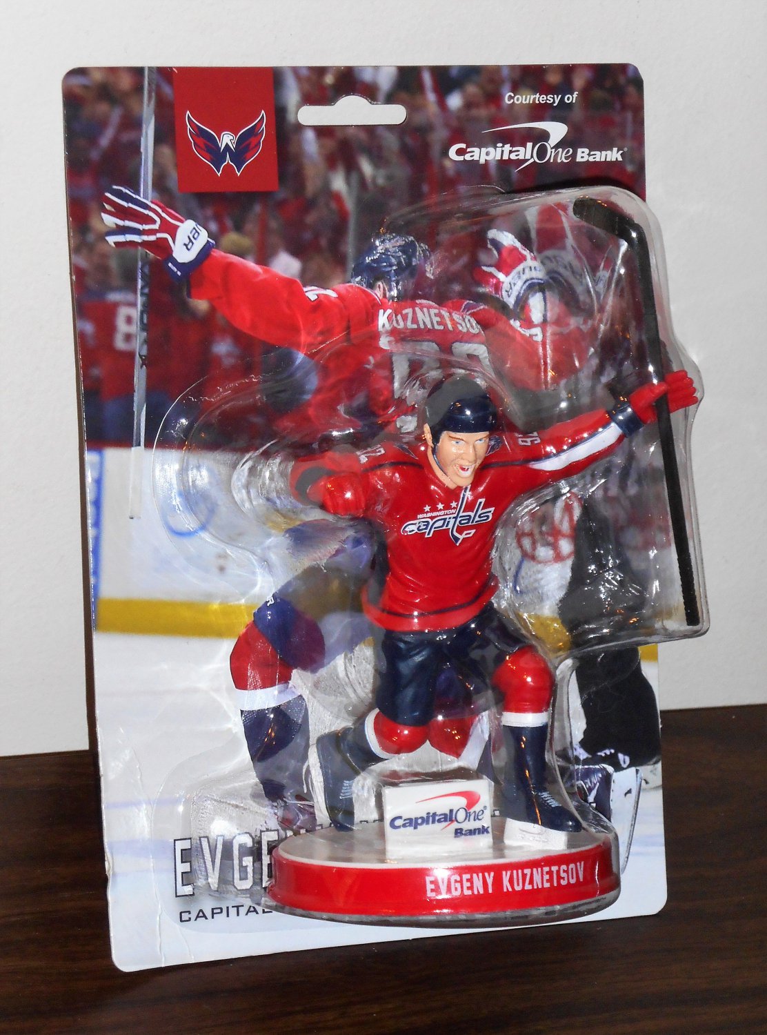 Evgeny Kuznetsov Action Figure 92 Washington Capitals Hockey NHL Capital One Bank NIP