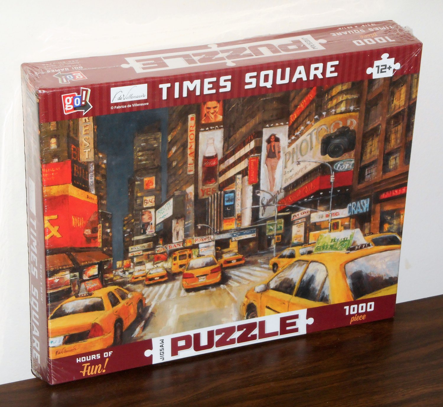 New York City Times Square 1000 Piece Jigsaw Puzzle Taxis Go Games NIB Factory Sealed