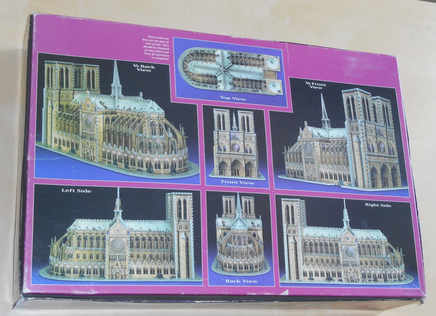 Puzz3D Notre Dame Cathedral Jigsaw Puzzle Foam Backed Pieces 4688 Super