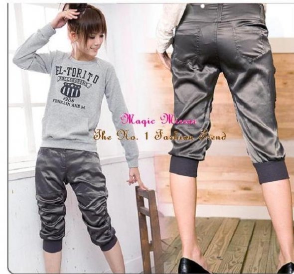 B778 Jappy Bubble Shiny Capri Size M and L