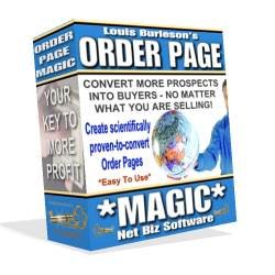 ORDER PAGE MAGIC SOFTWARE -- MAKES SALE ORDER PAGES THAT PULL IN MORE SALES, + SPECIAL BONUS