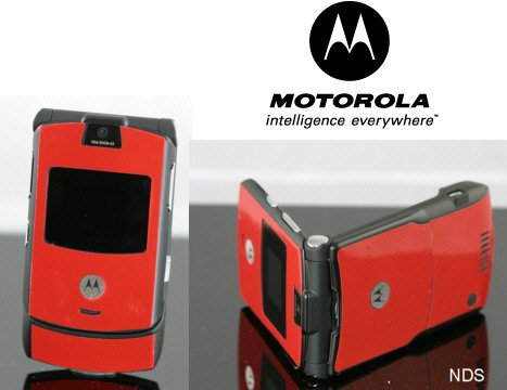 Motorola V3 Razr Red Cellular Phone Unlocked
