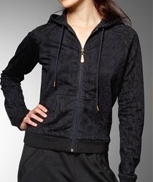 L.A.M.B LAMB Gwen Stefani Blue Snakeskin Zip Hoodie M