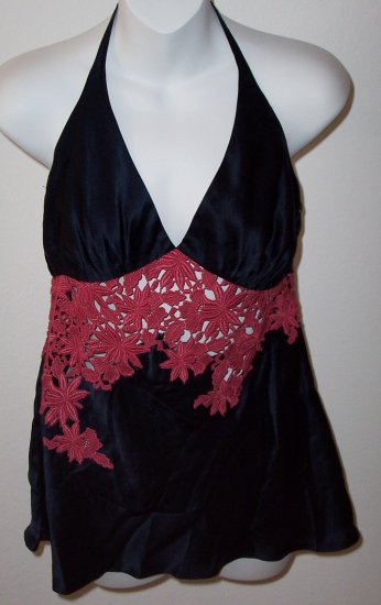 INGWA MELERO Satin Silk Charmeuse Lirio Halter Top $332