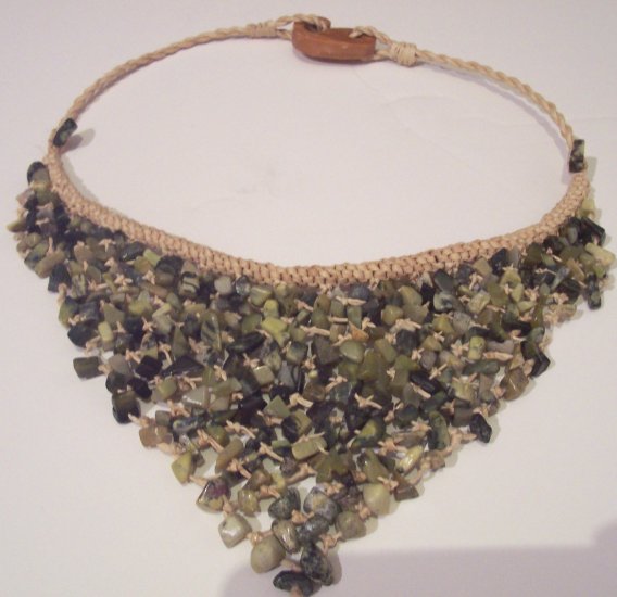 One-of-a-Kind Green Turquoise Choker Necklace