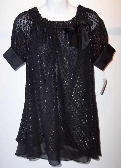 Diane Von Furstenberg DVF Miki Silk Polkadot Top Tunic