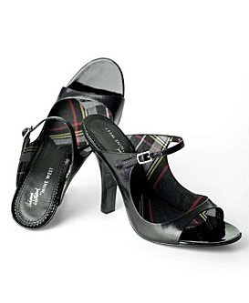 VIVIENNE WESTWOOD Nine West Black Patent Mule Heel * 9