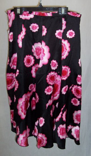 TRINA TURK Neiman Marcus Art Deco Flower Silk Skirt S