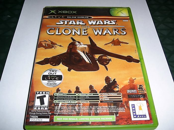 Star Wars Clone Wars (Xbox) FREE SHIPPING