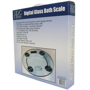 HDC DIGITAL GLASS BATH SCALE