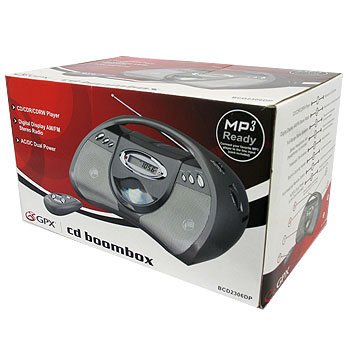GPX® CD/CDR/CDRW BOOMBOX
