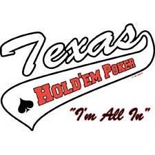 Texas Holdem Poker T Shirt Tee Sizes Medium, Large, XL, 2xl Style#3