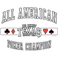 Texas Holdem Poker T Shirt Tee Sizes Medium, Large, Xl, 2xl Style#6