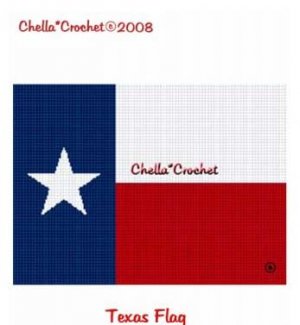 Free Crochet Pattern - Confederate Flag Square from the Afghans