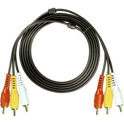 12' Composite Video and Stereo Audio Cable