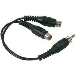 RCA Y-Adapter - 3", Male to Female