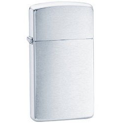 Zippo Slim Brushed Finish Chrome