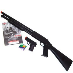 2 pc Pump shotgun w/pistol