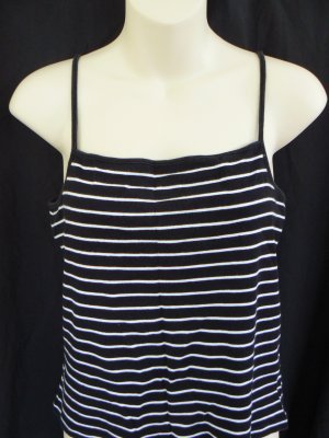 The Limited tank top black and white striped