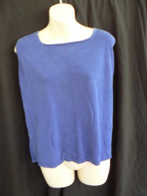 STYLE & CO (MACY'S) purple / violet sweater tank top shell 1X XL