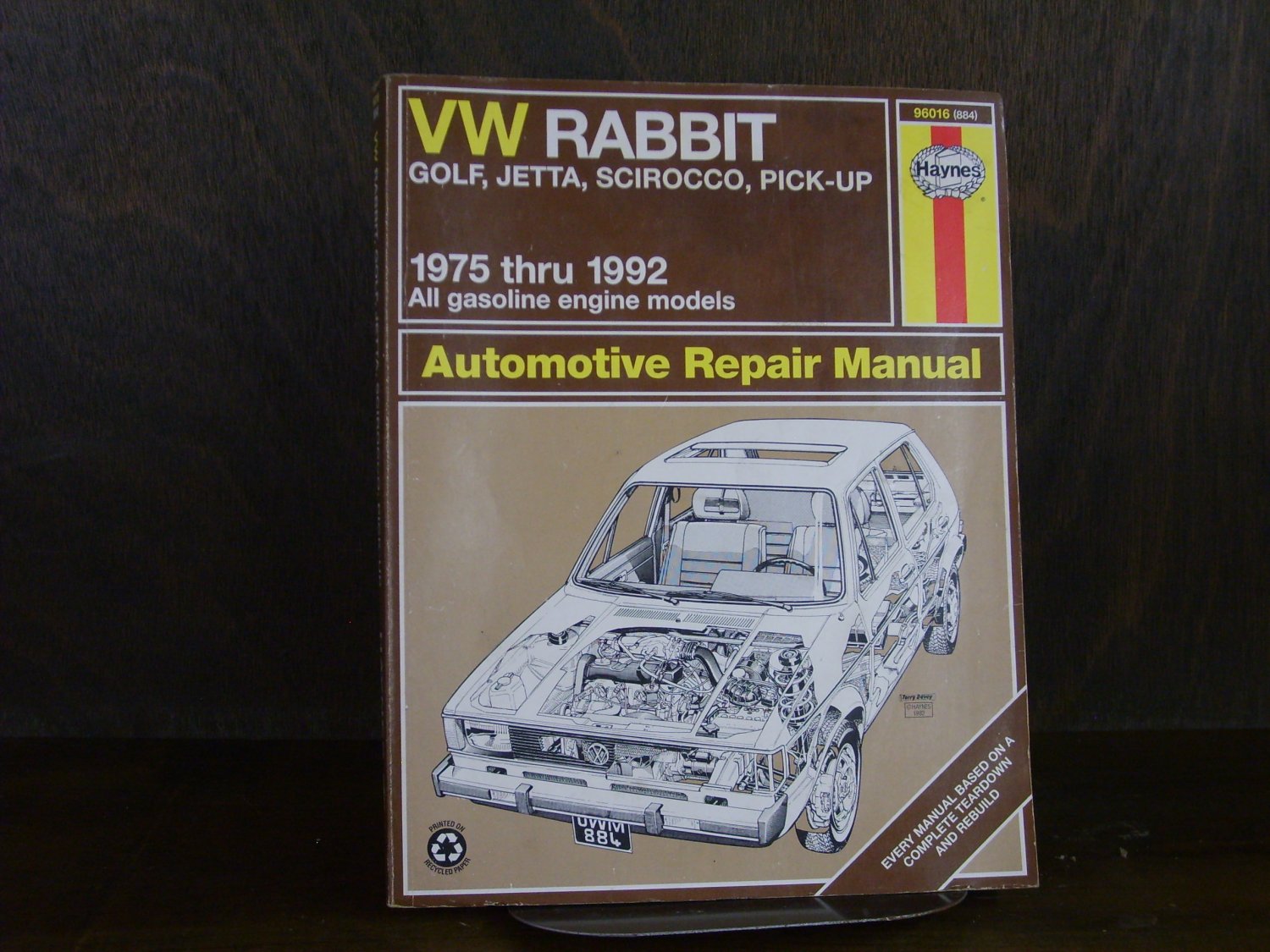 VW Rabbit, Jetta All Gasoline Engine Models 1975 thru 1992 Haynes Manual