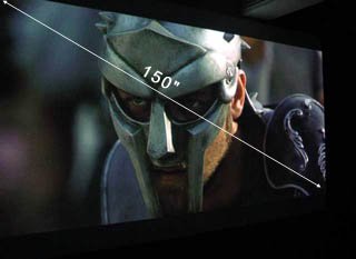 150 Inch Home Theater Projection TV