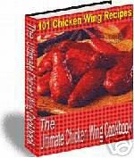 The Chicken Wing Cookbook recipes EBOOK FREE SHIPPING