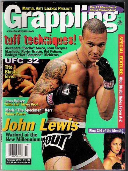 Martial Arts Legends Presents Grappling- #1 Magazine of Mixed Martial Arts Nov. 2001