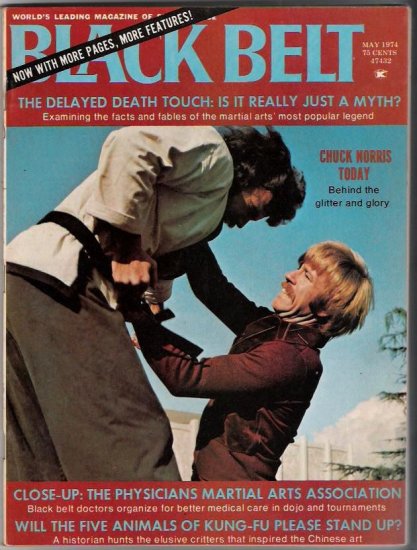 Black Belt-May 1974-Chuck Norris-Martial Arts-Vintage